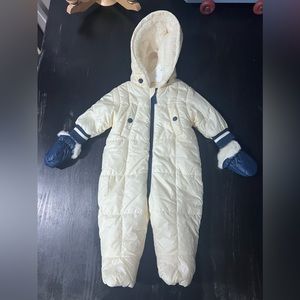 URBAN REPUBLIC Baby Boys' Pram Snowsuit - Quilted Fleece Lined Bodysuit